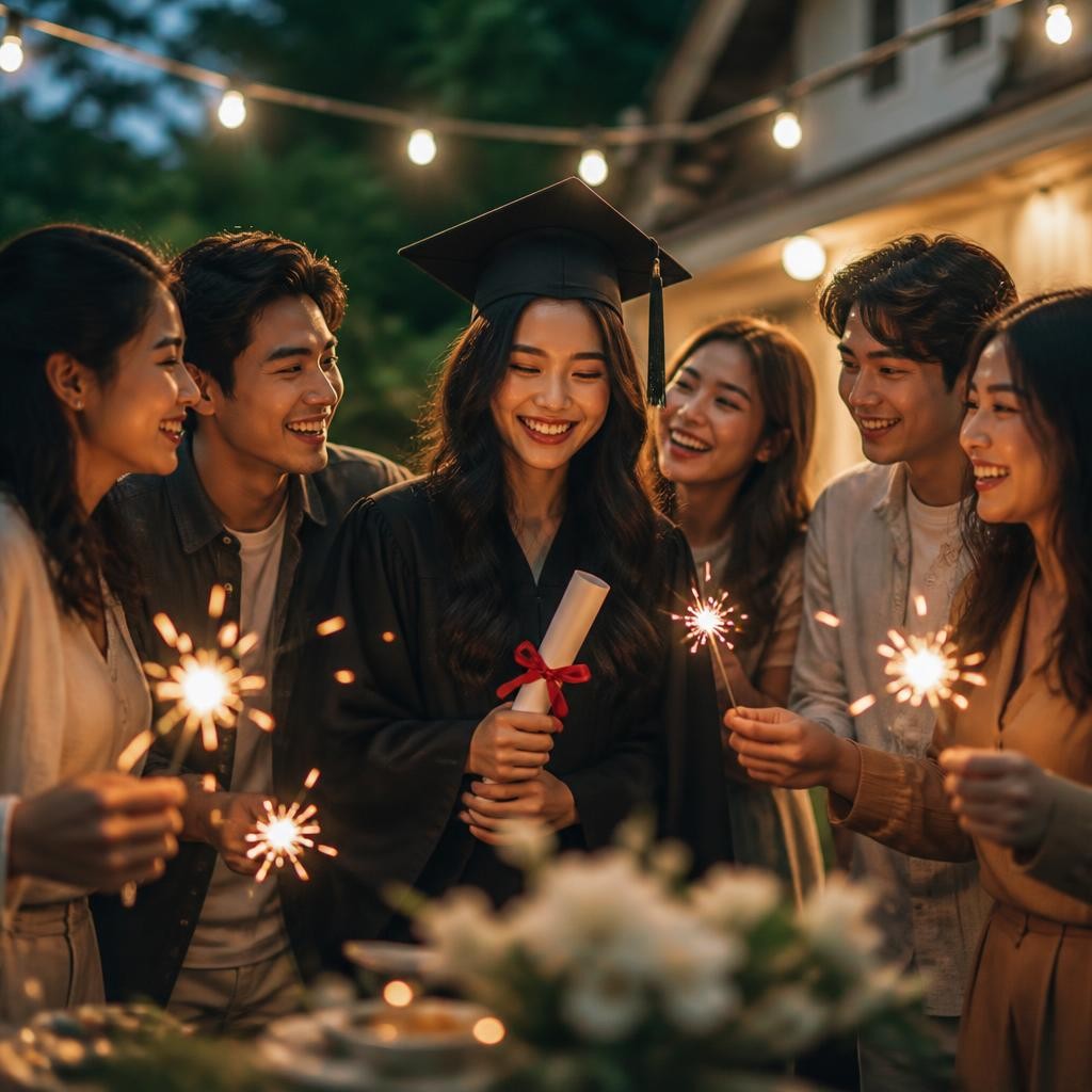 Illustration for the English word “grad”