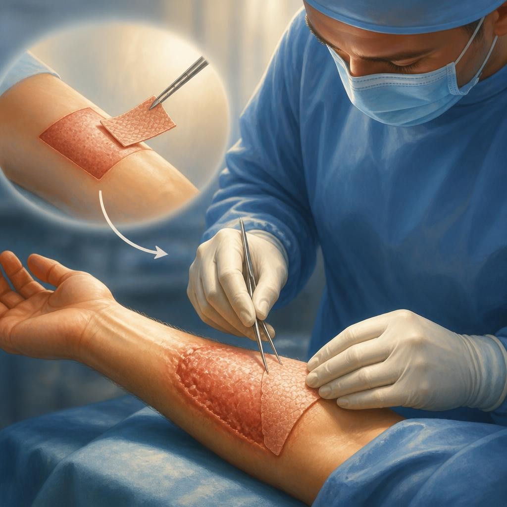 Illustration for the English word “graft”