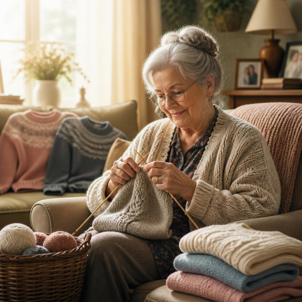 Illustration for the English word “granny”