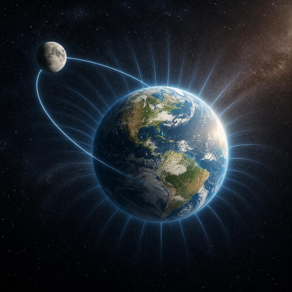 Illustration for the English word “gravitational”