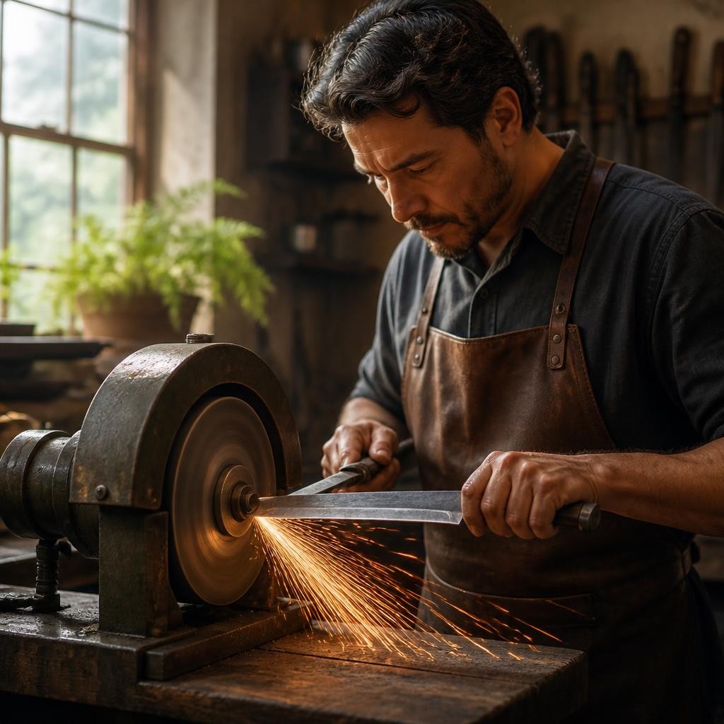 Illustration for the English word “grinder”