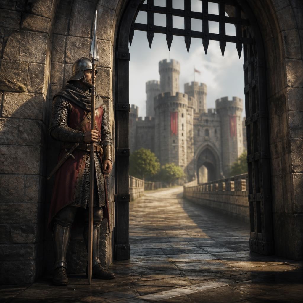 Illustration for the English word “guard”
