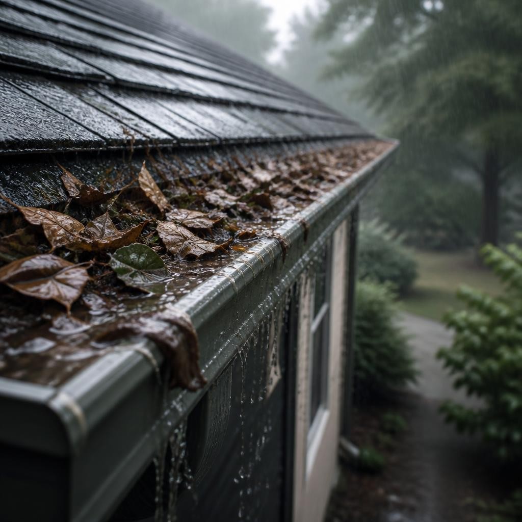 Illustration for the English word “gutter”