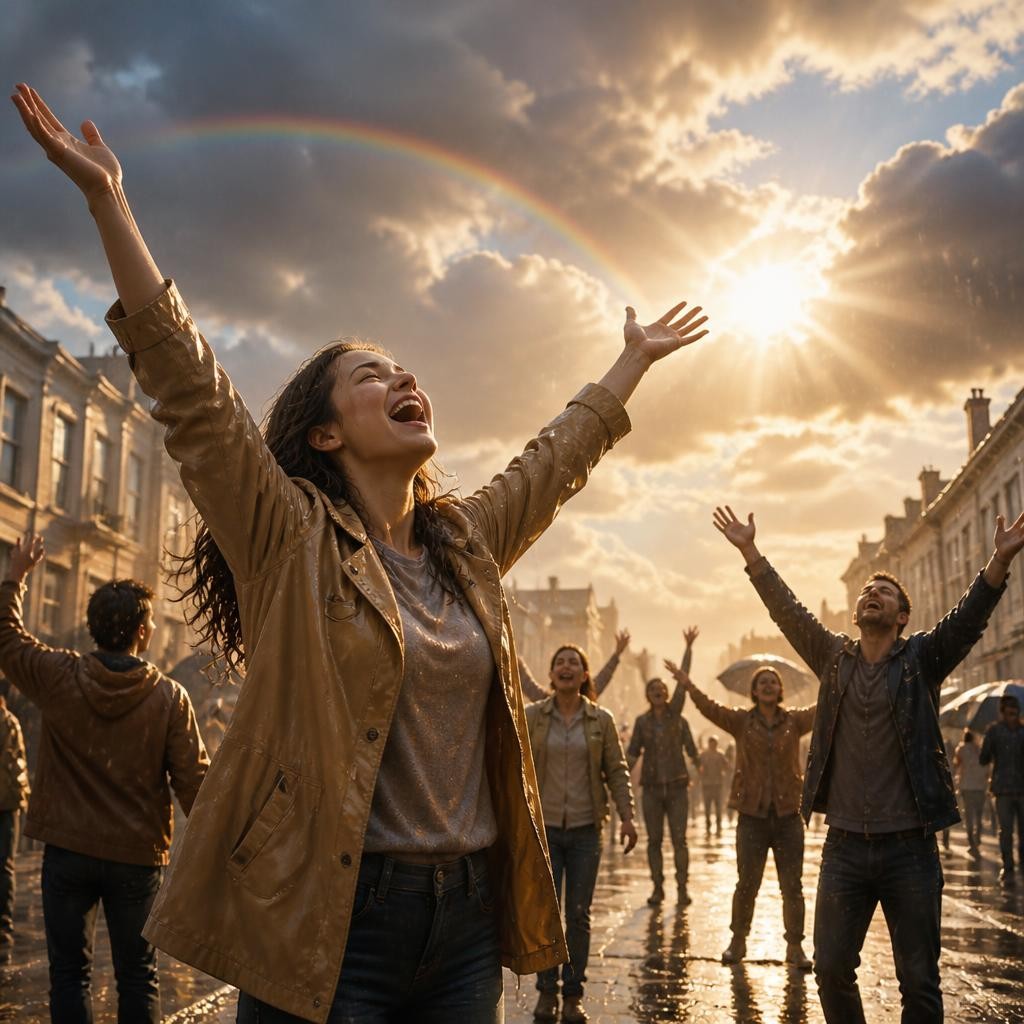 Illustration for the English word “hallelujah”