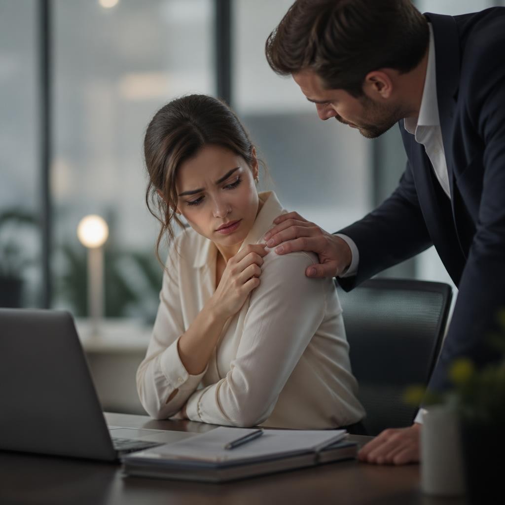 Illustration for the English word “harassment”