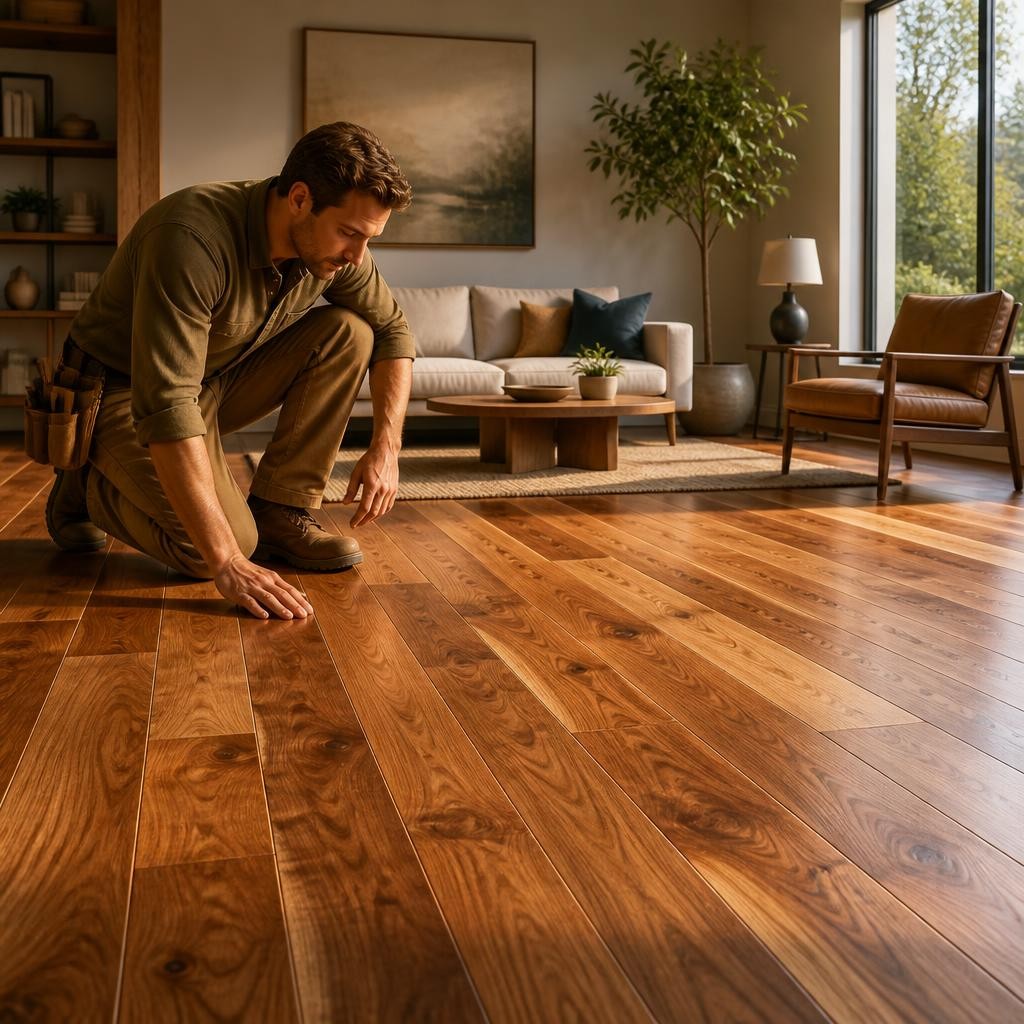 Illustration for the English word “hardwood”