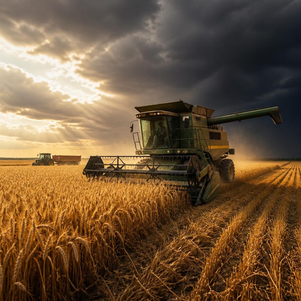 Illustration for the English word “harvest”