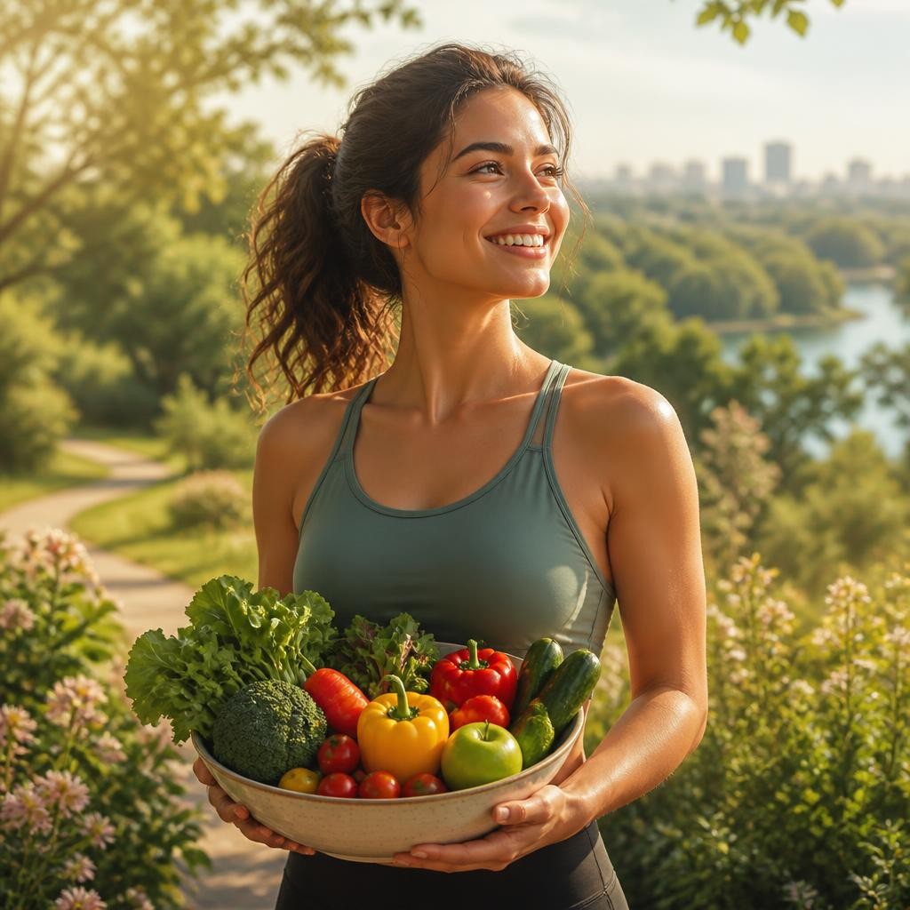 Illustration for the English word “healthy”
