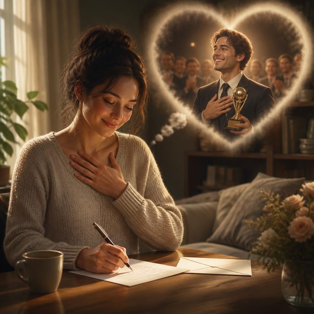 Illustration for the English word “heartfelt”