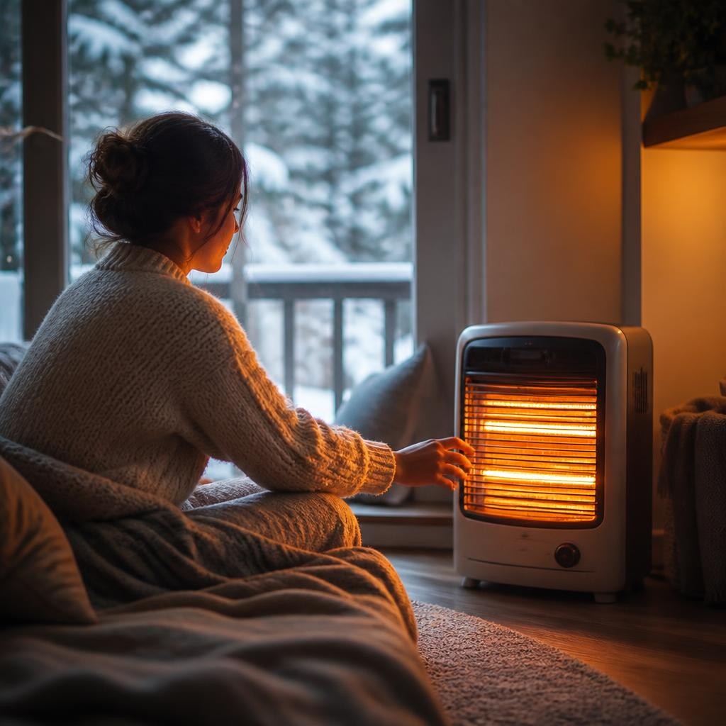 Illustration for the English word “heater”