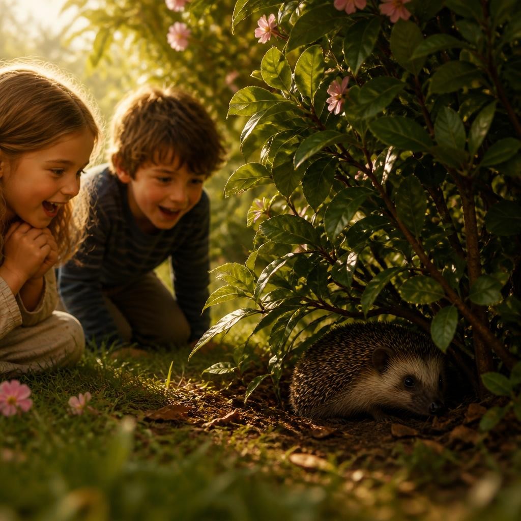 Illustration for the English word “hedgehog”
