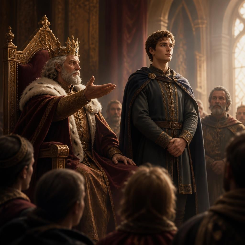 Illustration for the English word “heir”