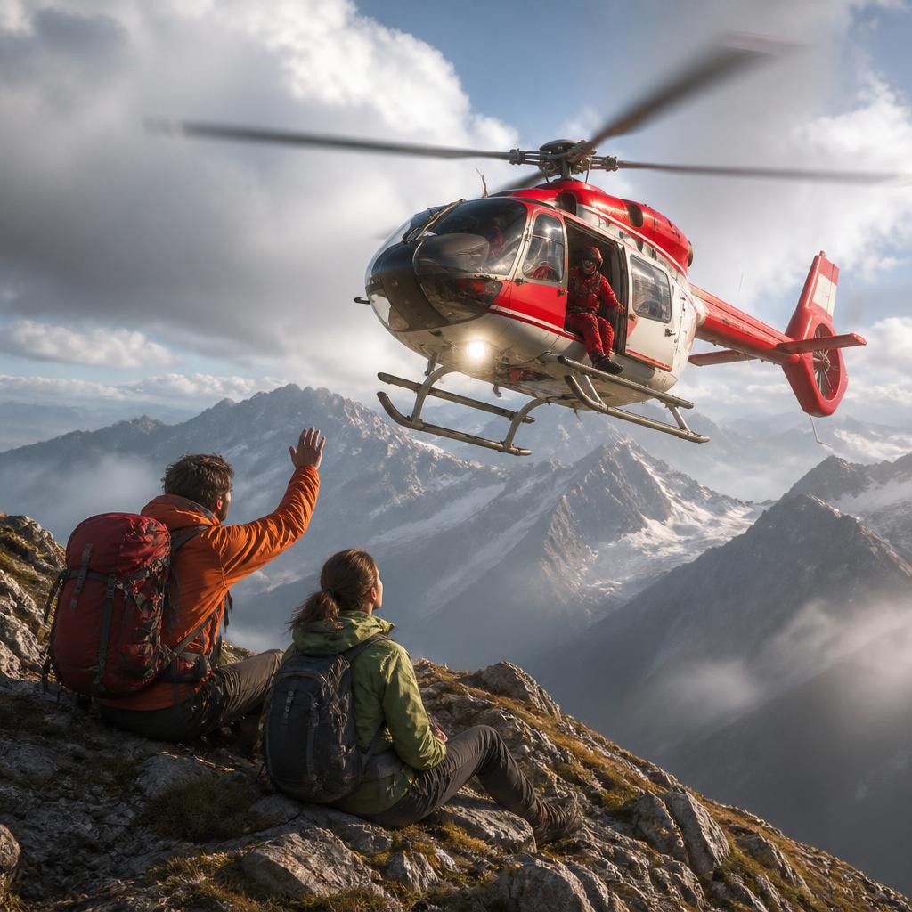 Illustration for the English word “helicopter”