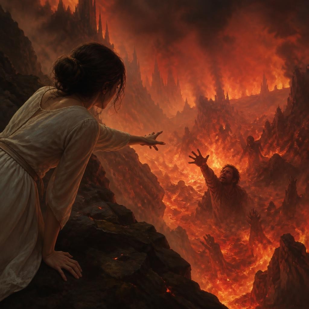 Illustration for the English word “hell”