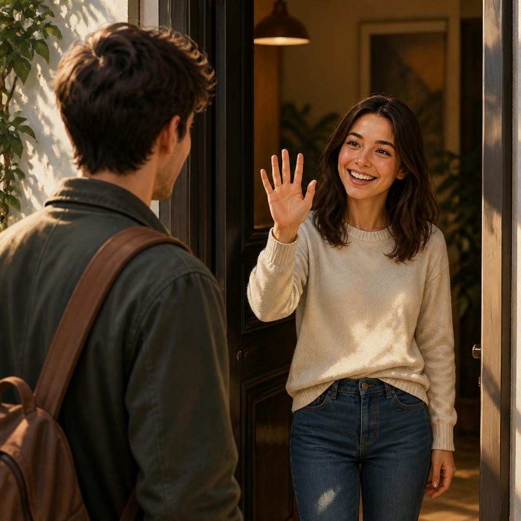 Illustration for the English word “hello”
