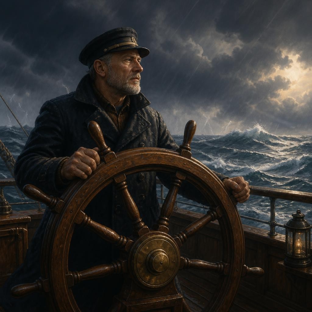 Illustration for the English word “helm”