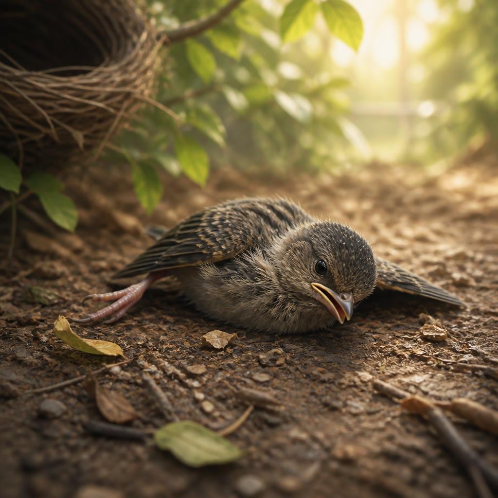 Illustration for the English word “helpless”