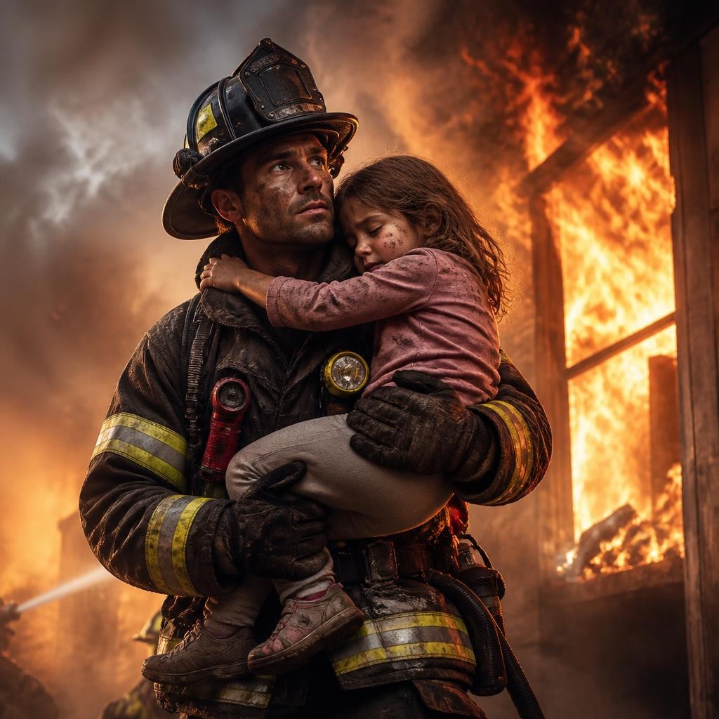 Illustration for the English word “heroic”
