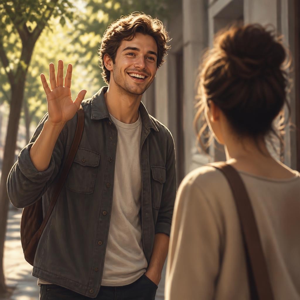 Illustration for the English word “hey”