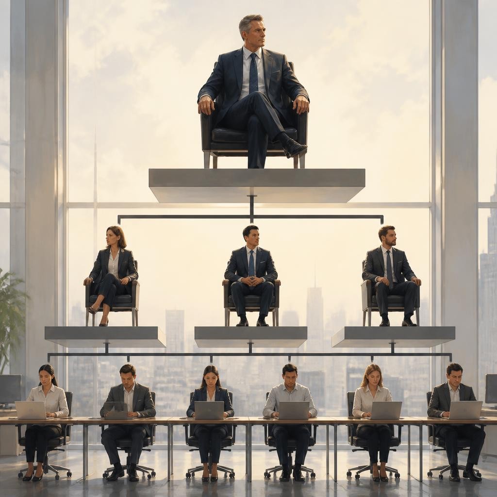 Illustration for the English word “hierarchy”