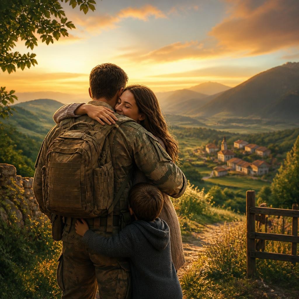 Illustration for the English word “homeland”