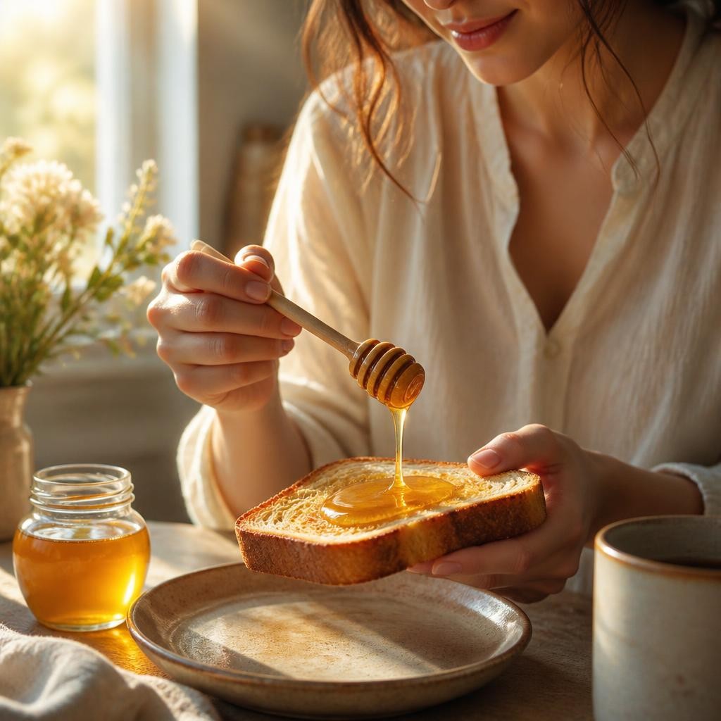 Illustration for the English word “honey”