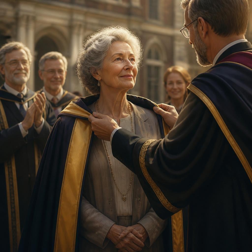 Illustration for the English word “honorary”