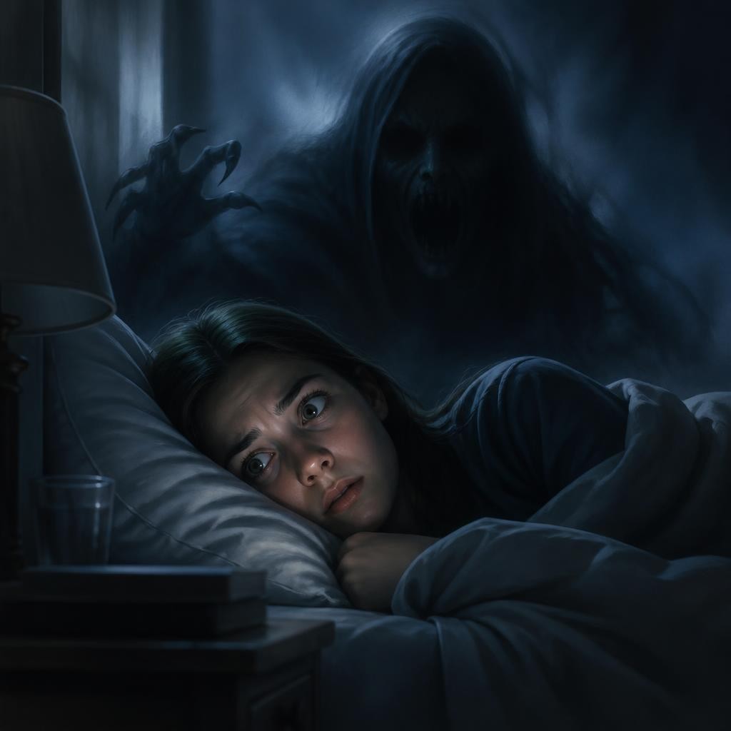 Illustration for the English word “horror”