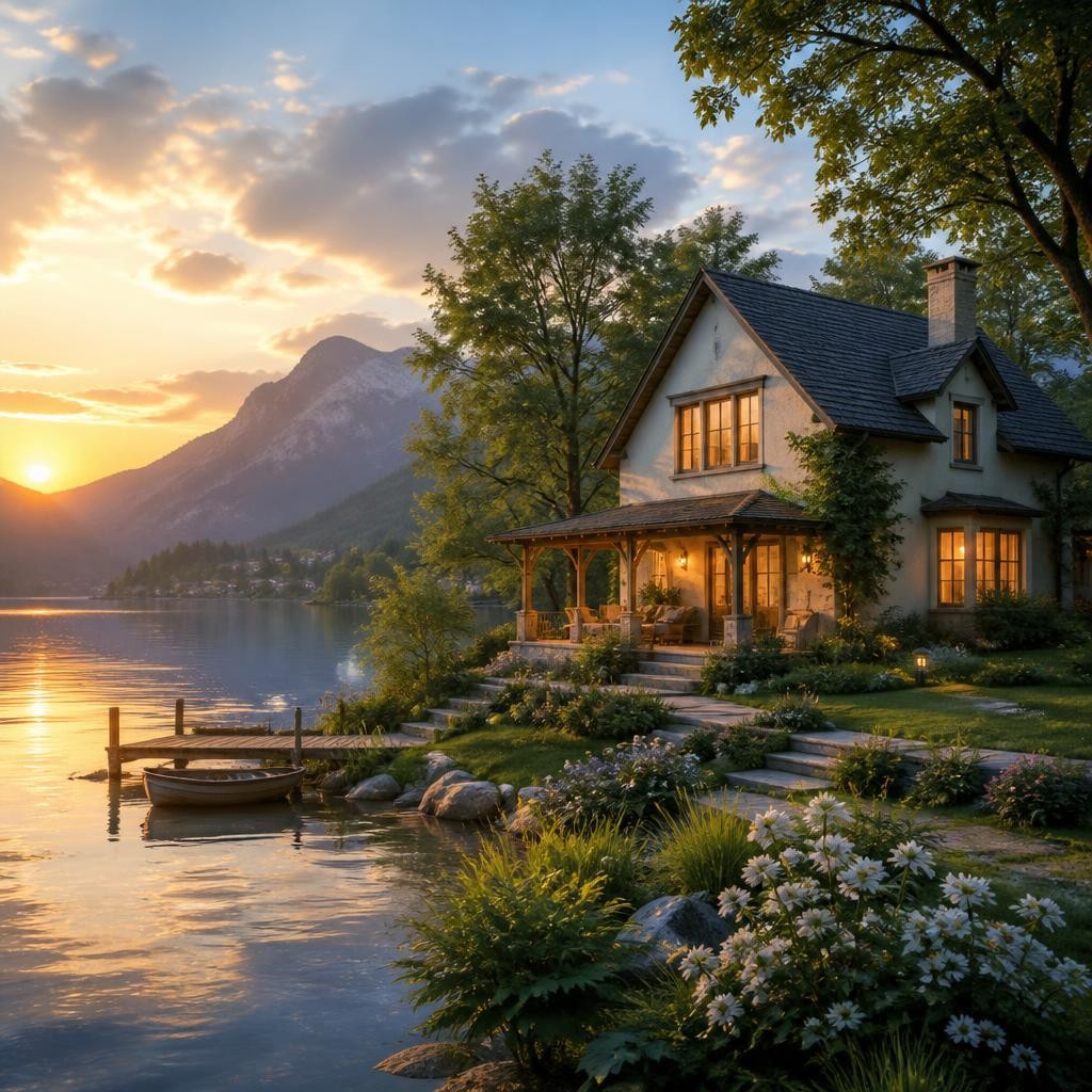 Illustration for the English word “house”