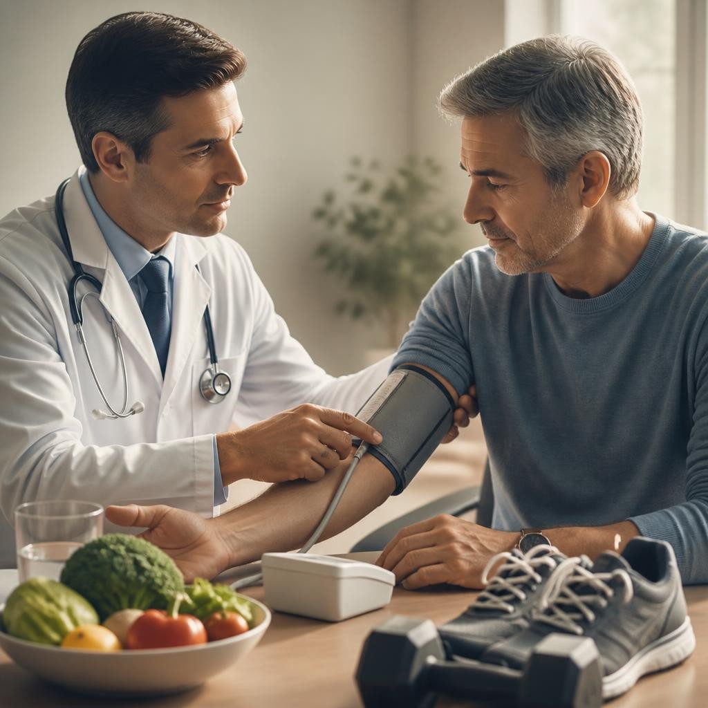 Illustration for the English word “hypertension”