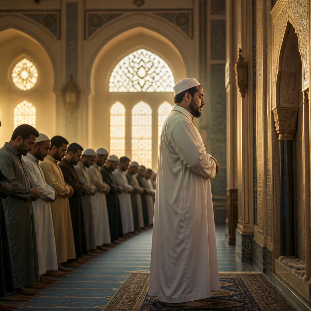 Illustration for the English word “imam”