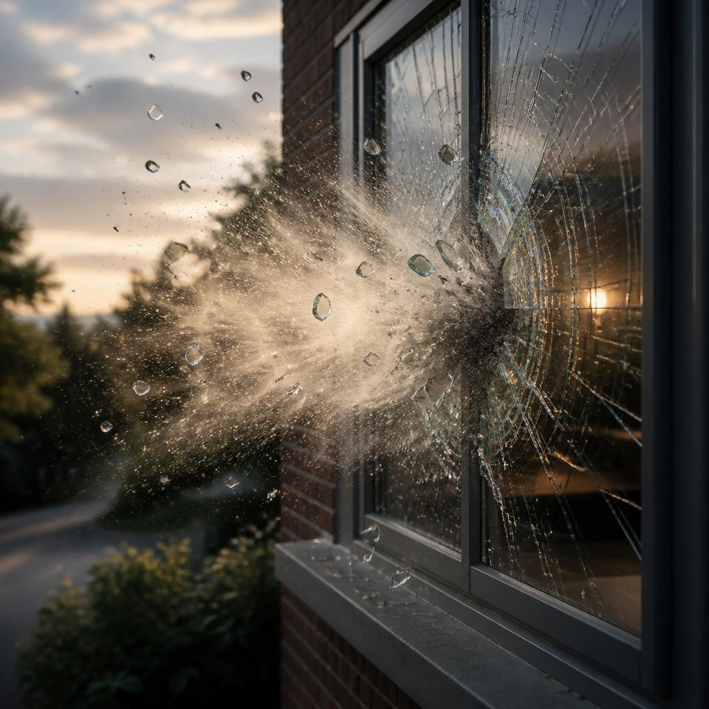 Illustration for the English word “impact”