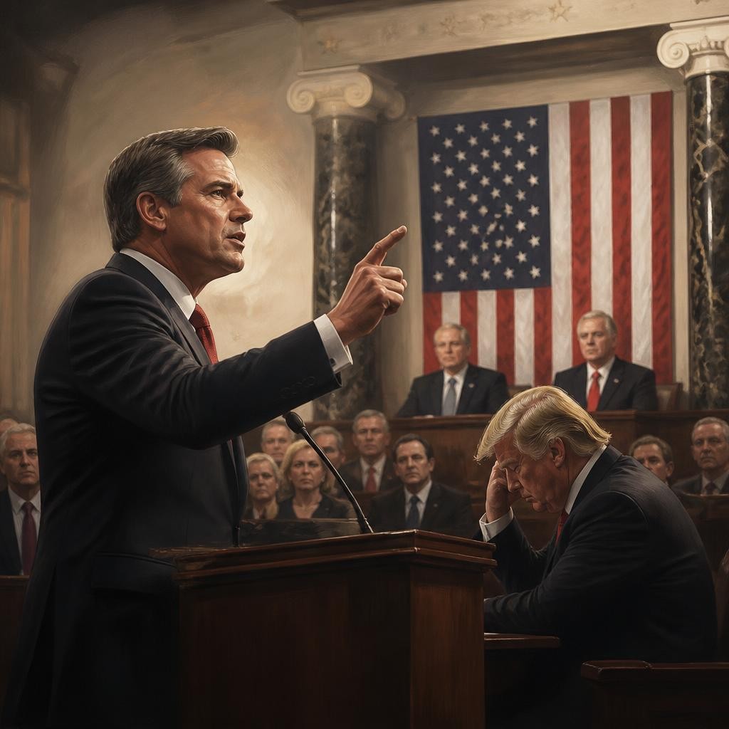Illustration for the English word “impeachment”