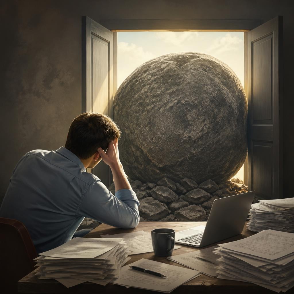 Illustration for the English word “impossible”