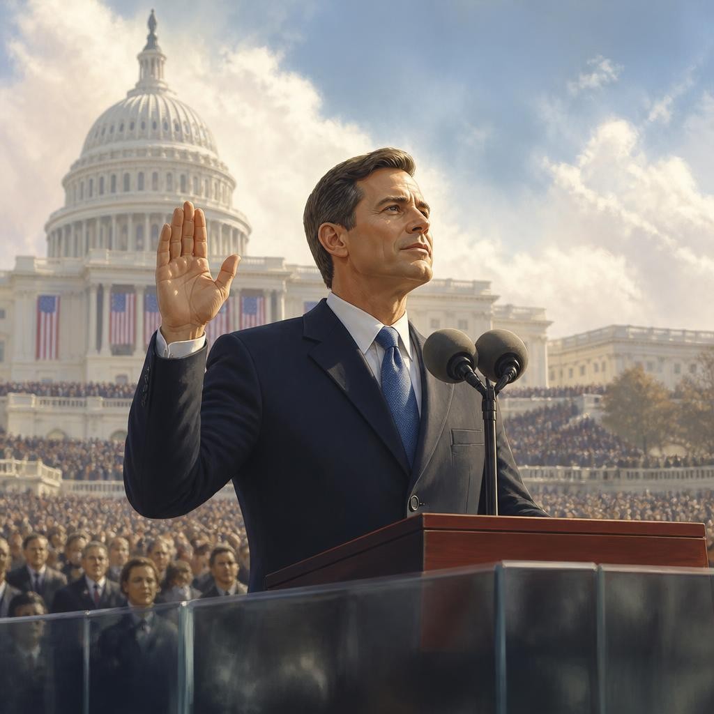 Illustration for the English word “inaugural”