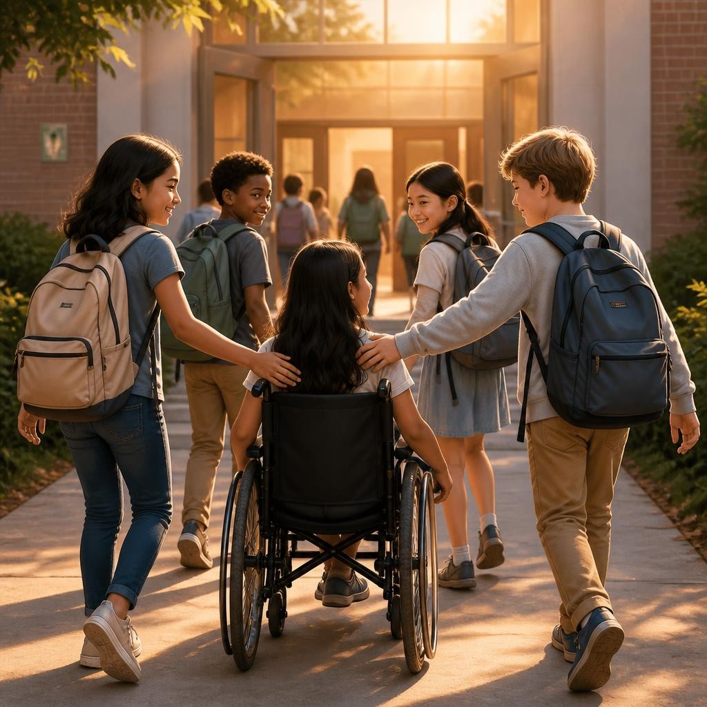 Illustration for the English word “inclusion”