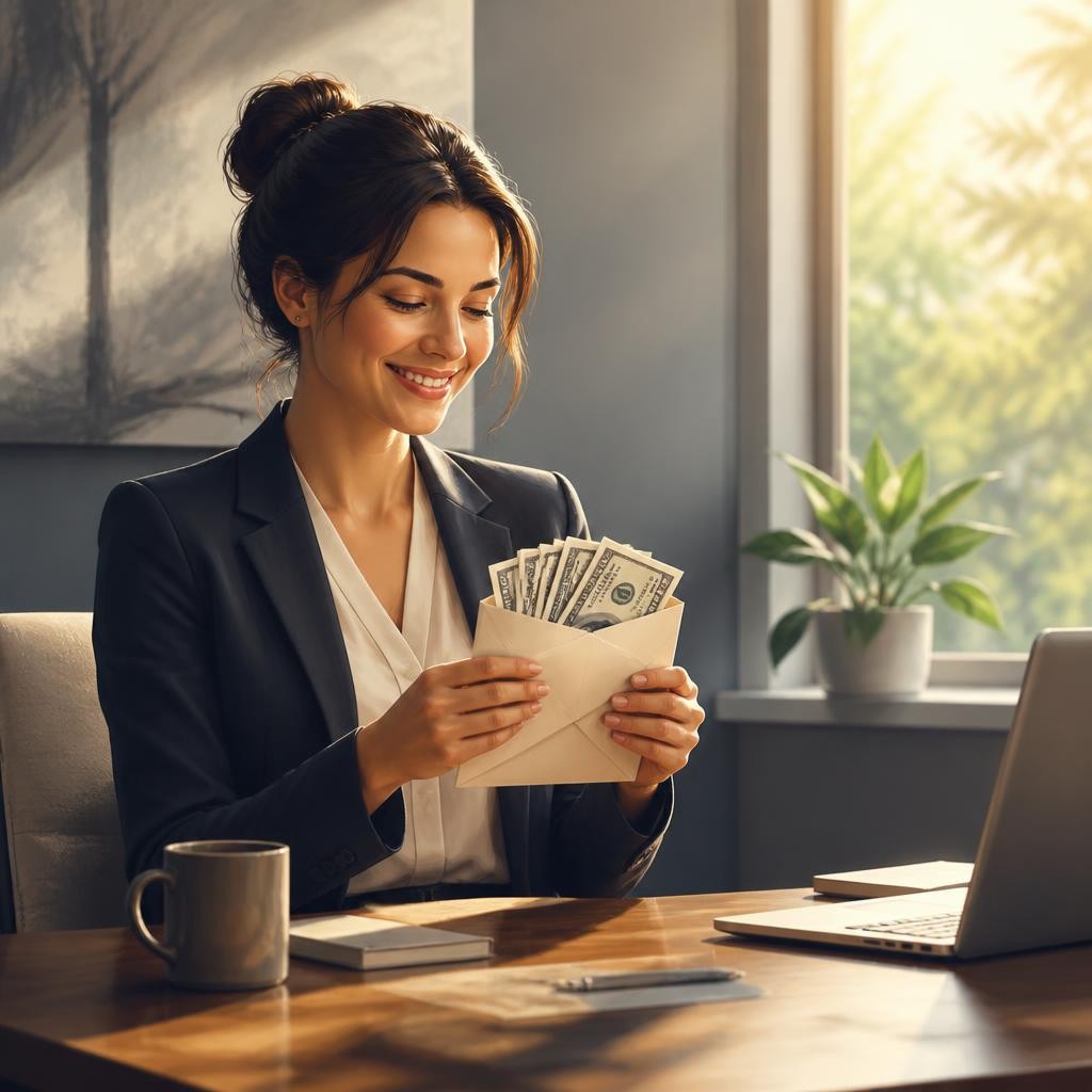 Illustration for the English word “income”