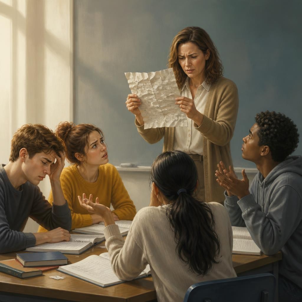 Illustration for the English word “incomprehensible”