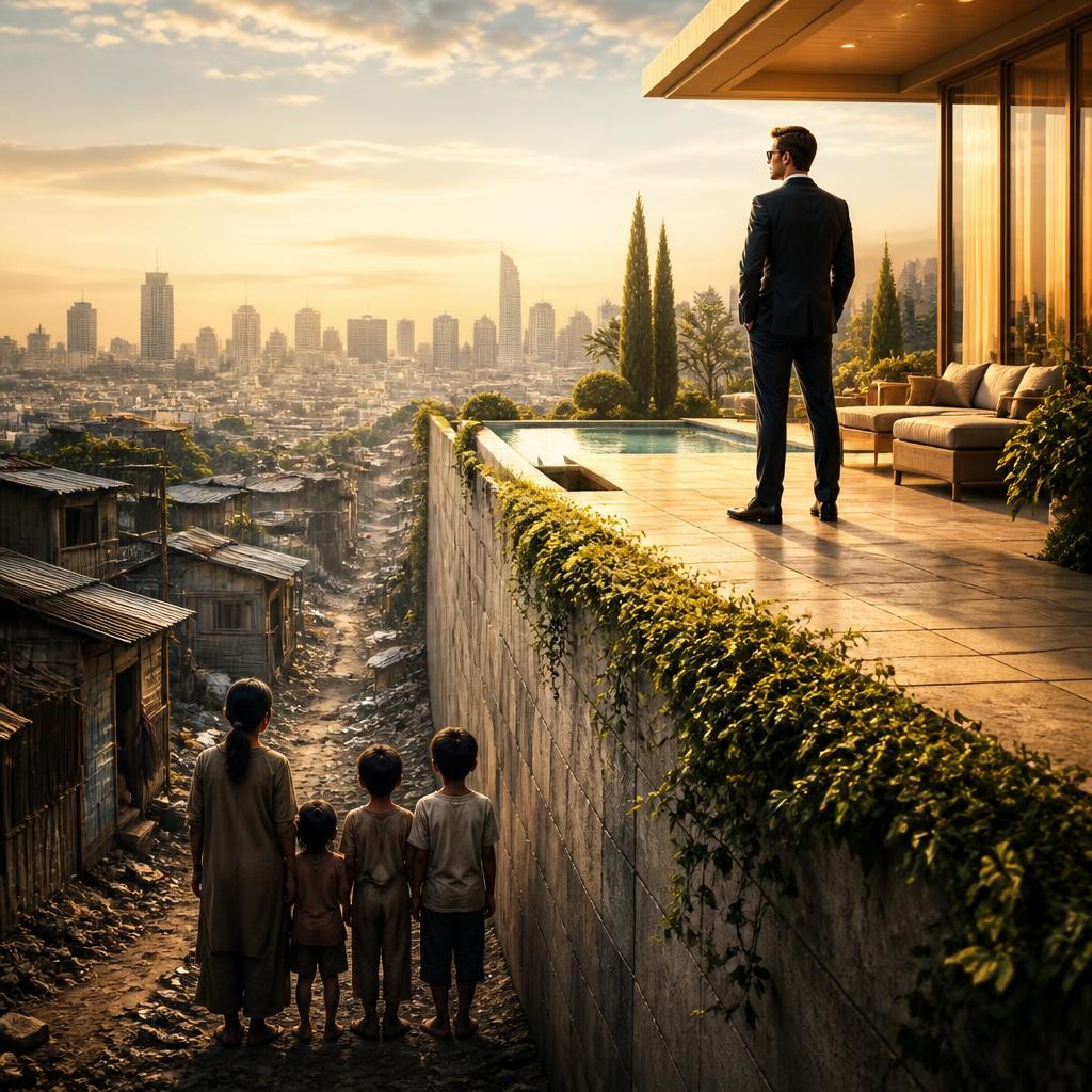 Illustration for the English word “inequality”