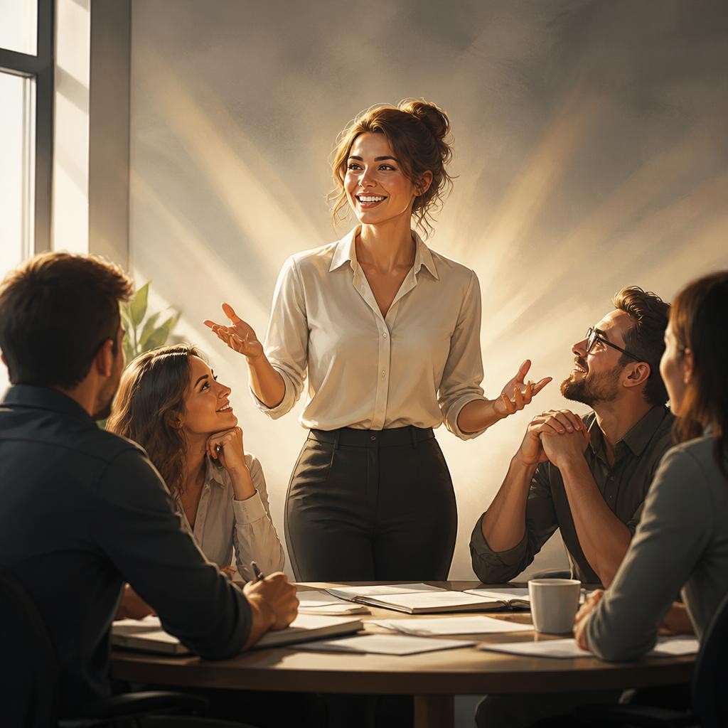 Illustration for the English word “influence”