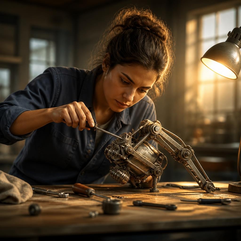 Illustration for the English word “ingenuity”
