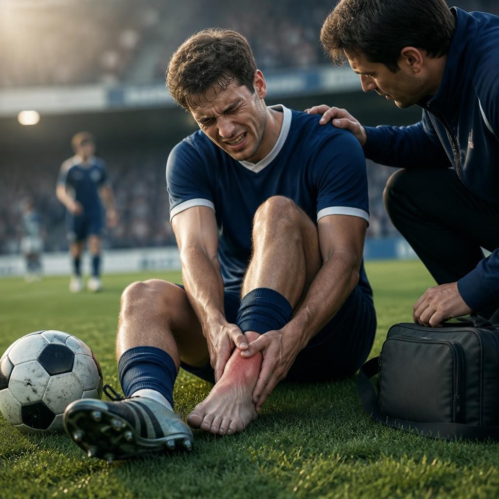 Illustration for the English word “injury”