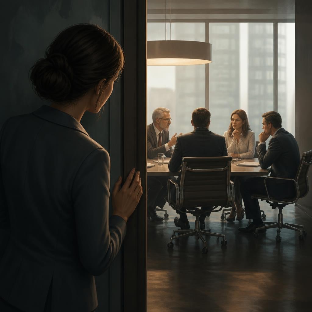 Illustration for the English word “insider”