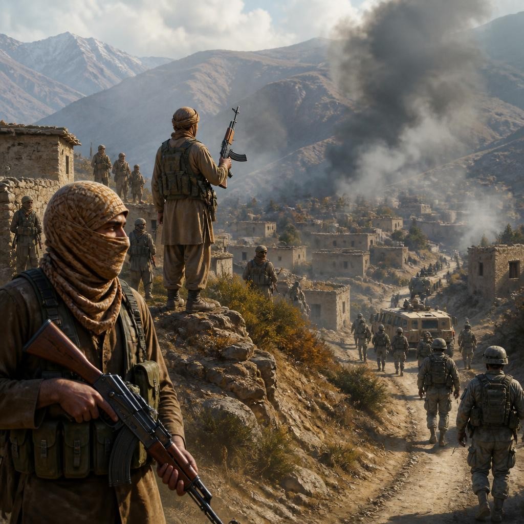 Illustration for the English word “insurgency”