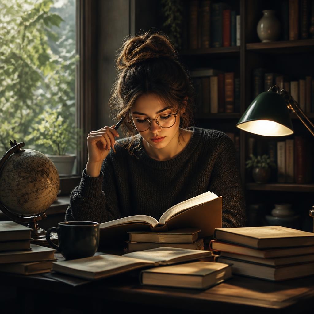 Illustration for the English word “intellectual”