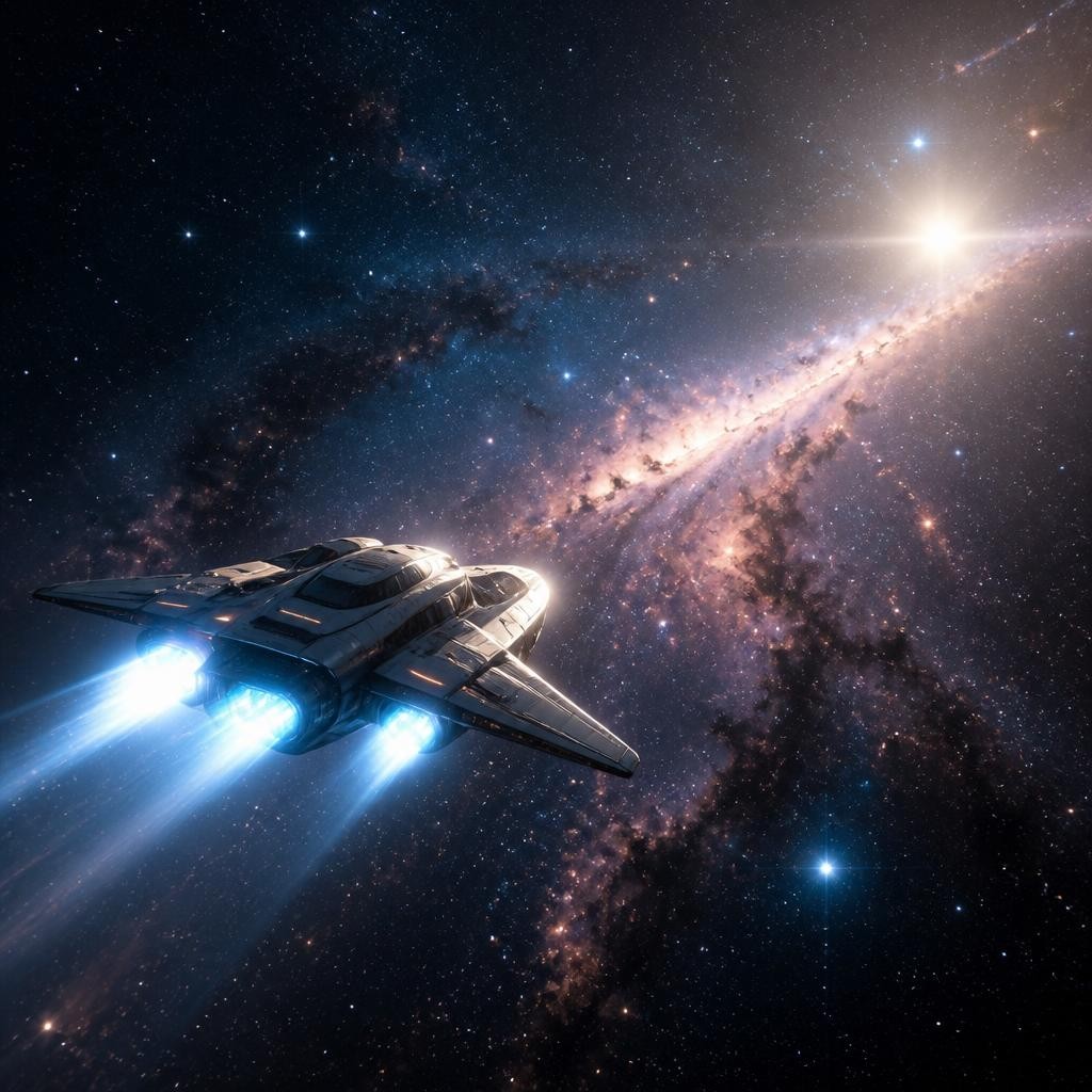 Illustration for the English word “interstellar”