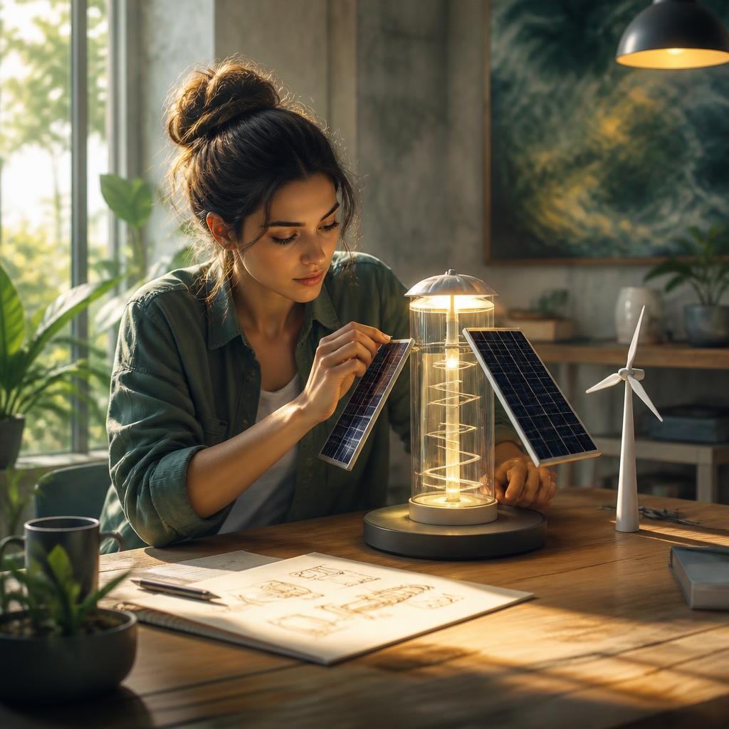 Illustration for the English word “invent”