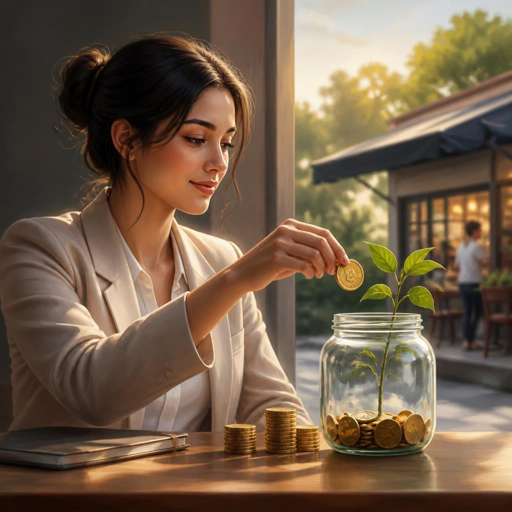 Illustration for the English word “invest”