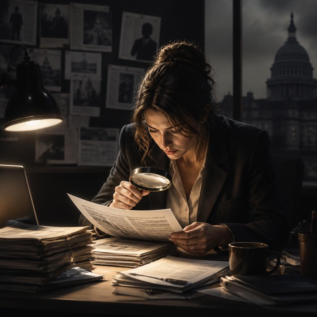 Illustration for the English word “investigative”