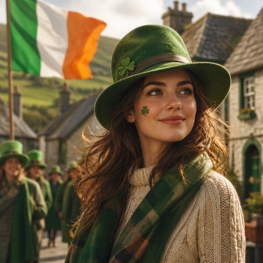 Illustration for the English word “irish”